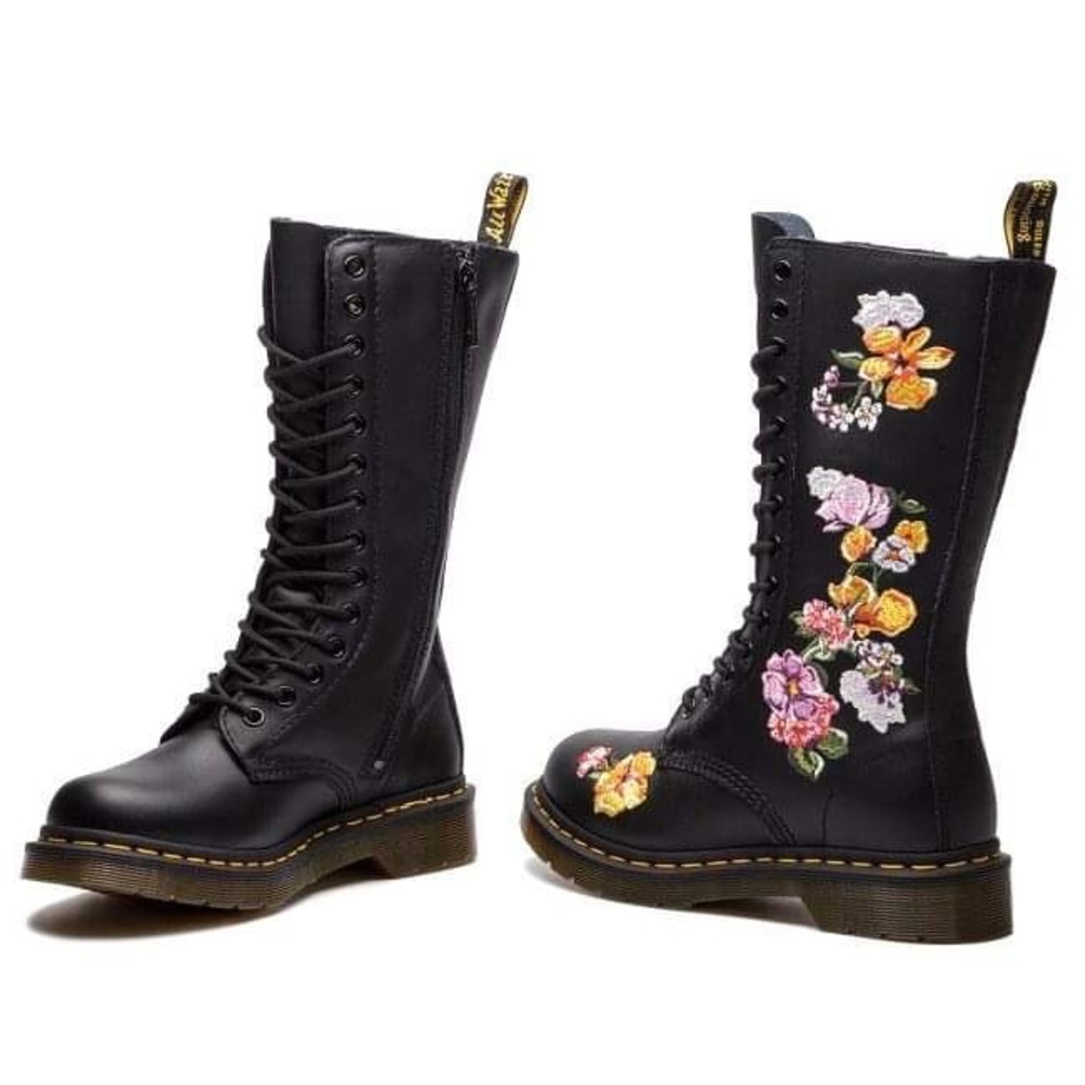 Dr.Martens 1914 Vonda II Leather Combat Boots - Picture 2 of 13